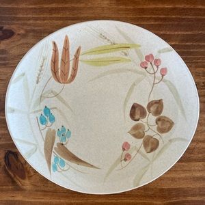 Vintage Red Wing Pottery Random Harvest 10 3/4" Dinner Plate Futura Shape